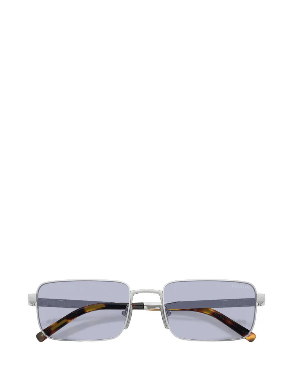 Prada Eyewear Zonnebril met rechthoekig montuur Zilver