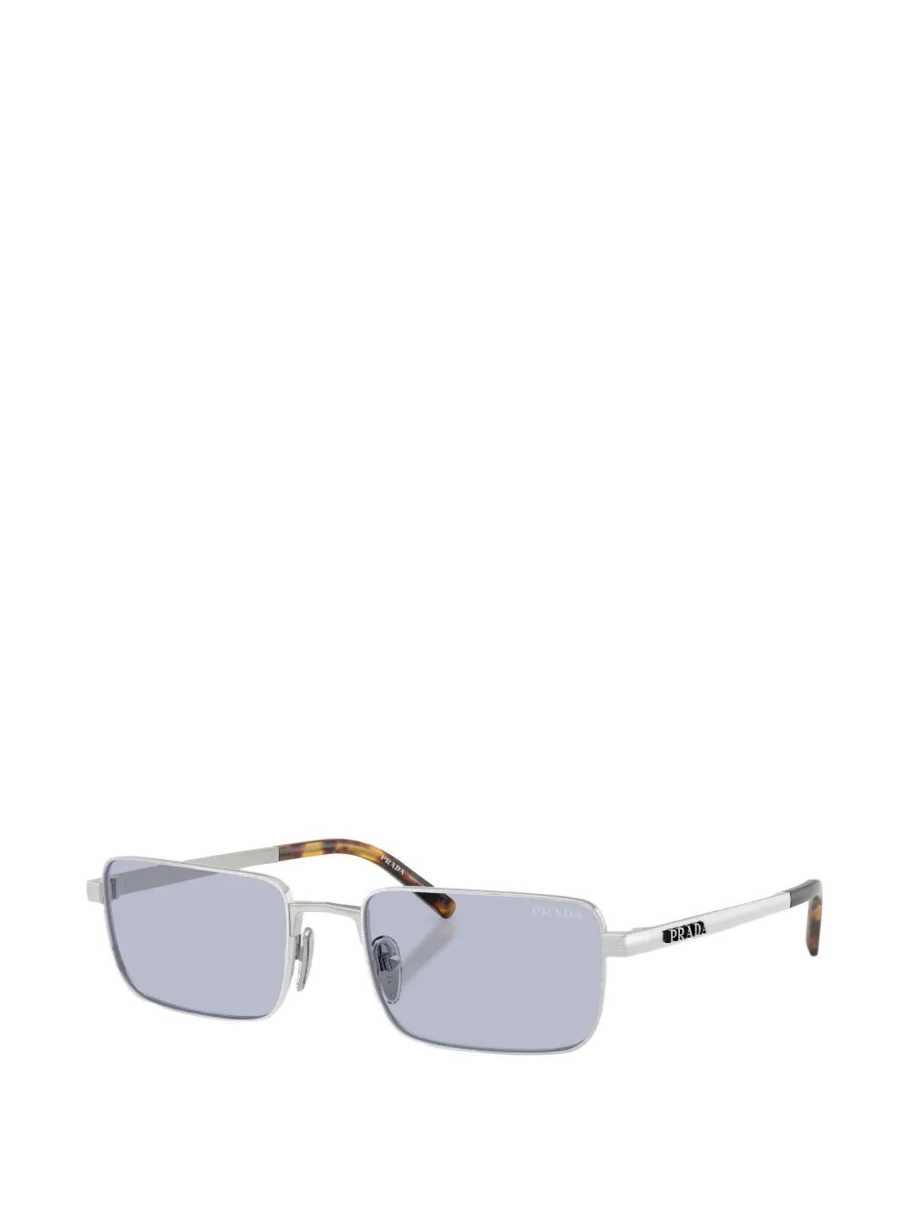 Prada Eyewear Zonnebril met rechthoekig montuur Zilver