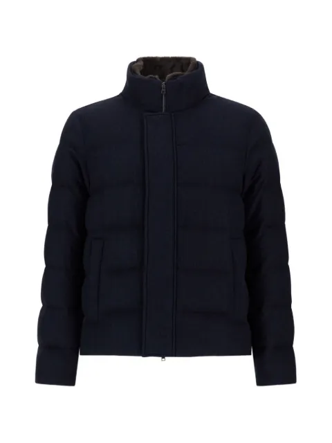 Herno quilted cashmere-silk jacket