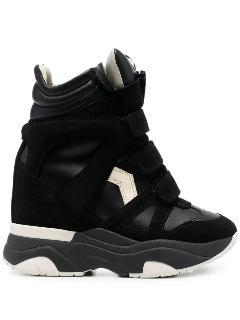 ISABEL MARANT Balskee touch-strap sneakers Zwart