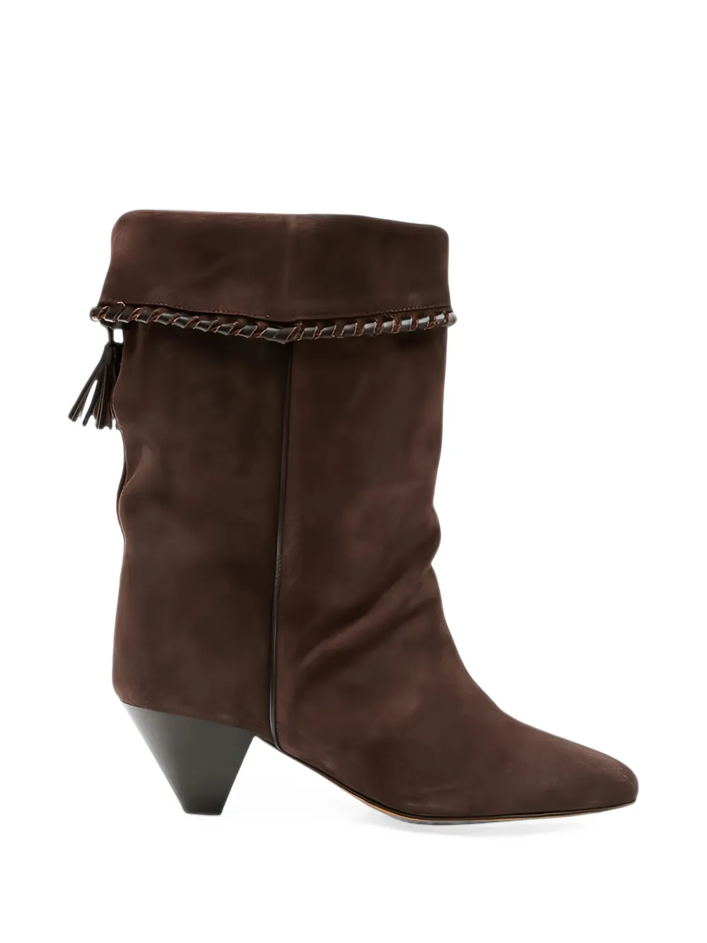 ISABEL MARANT bottines Dalby-Gz à détails de coutures - Marron