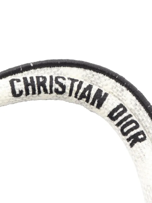 Christian Dior Pre-Owned 2000-2026 Medium Embroidered Canvas