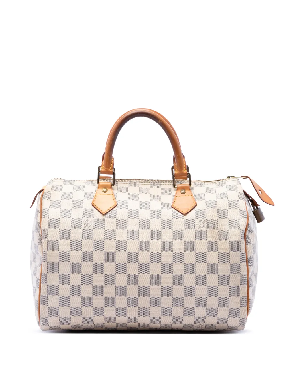 Louis Vuitton Pre-Owned 2012 Damier Azur Speedy 30 boston bag - Bianco
