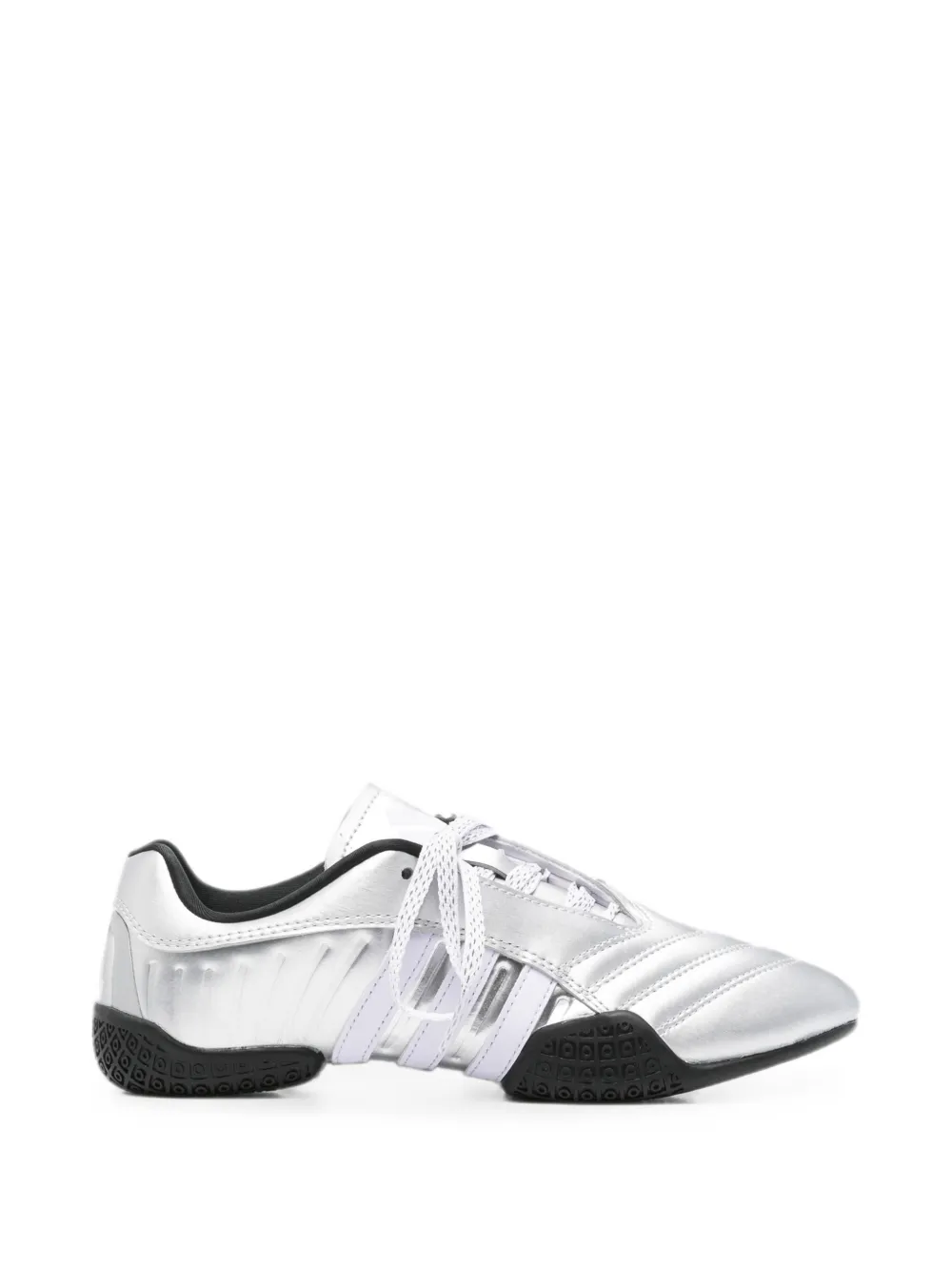 Adidas Taekwondo Mei Elite metallic 3-Stripe sneakers Zilver