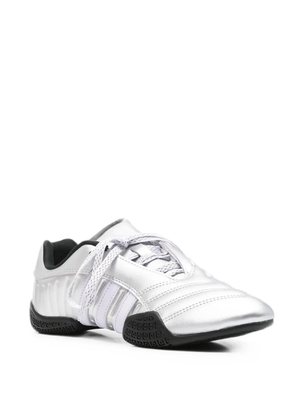 adidas Taekwondo Mei Elite metallic 3-Stripe sneakers Zilver