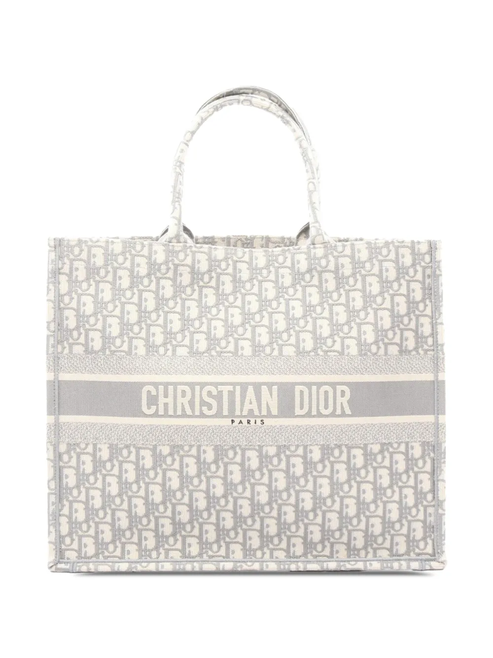 Christian Dior Pre-Owned 2018 Large Oblique Book tote bag - Grey
