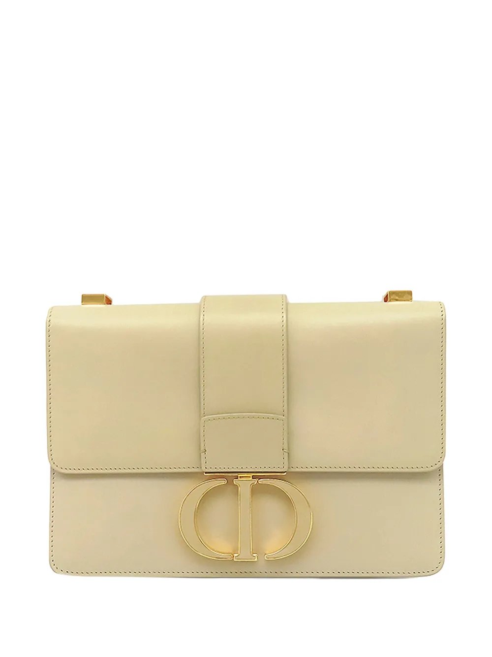 Christian Dior Pre-Owned 2000-2026 Leather 30 Montaigne Box Bag crossbody bag - Bianco