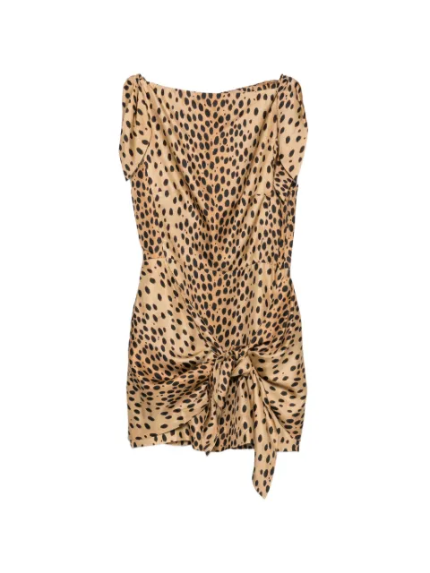 Cult Gaia vestido corto Isma con estampado de leopardo