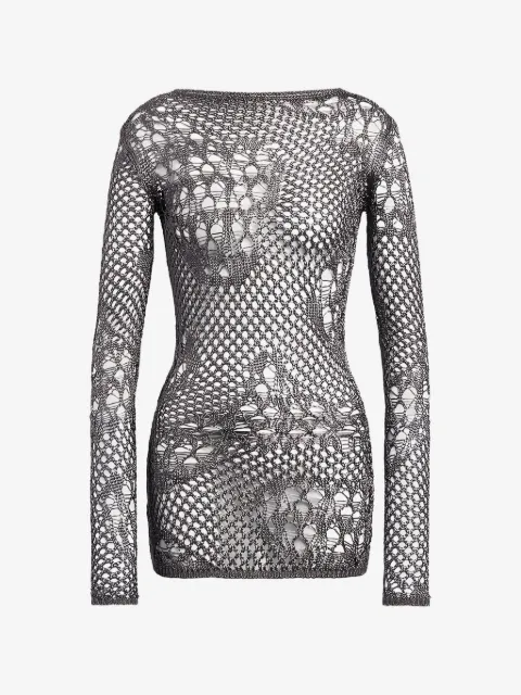 DONDUP vestido corto con efecto envejecido