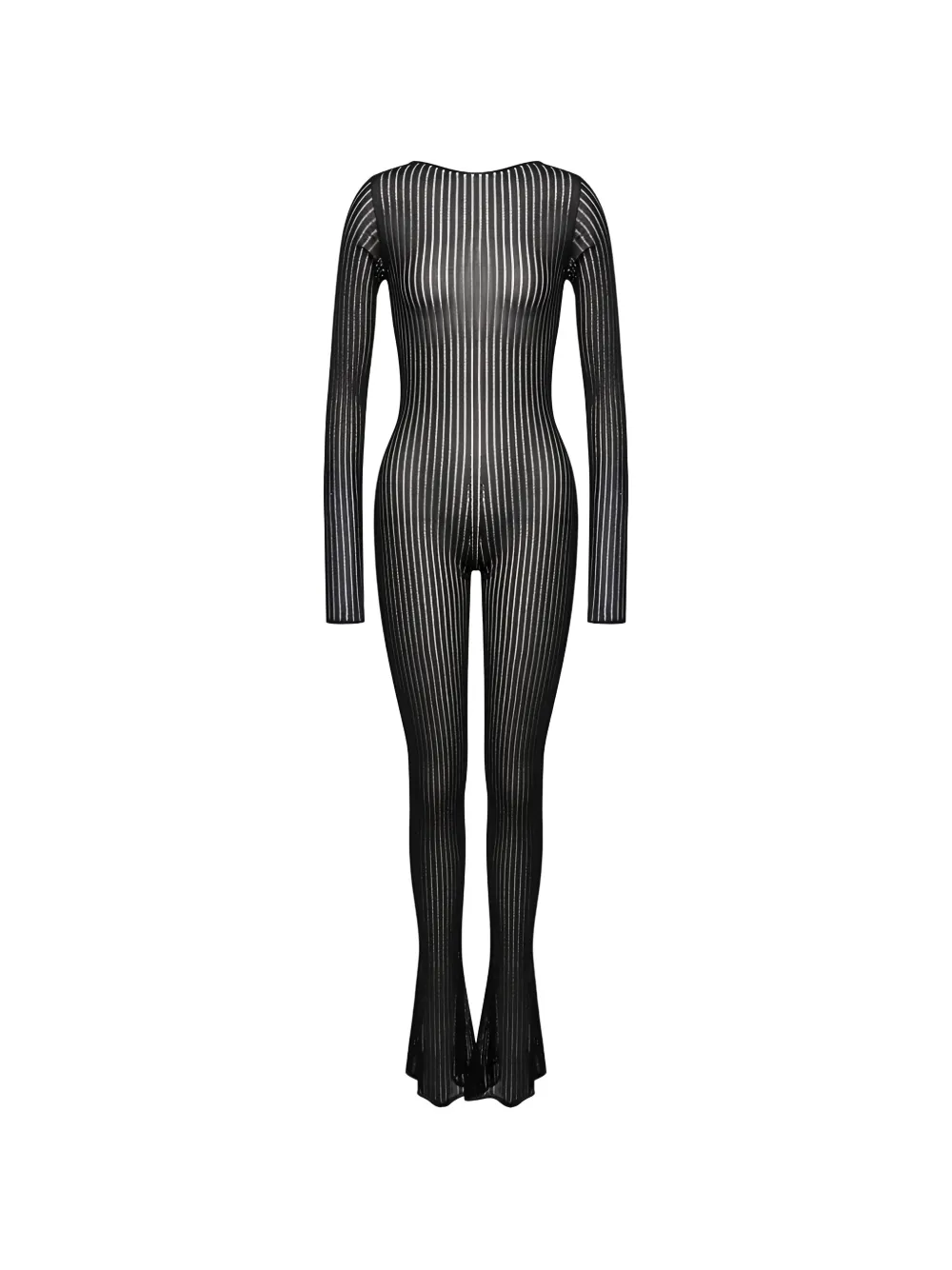 DONDUP striped jumpsuit - Nero
