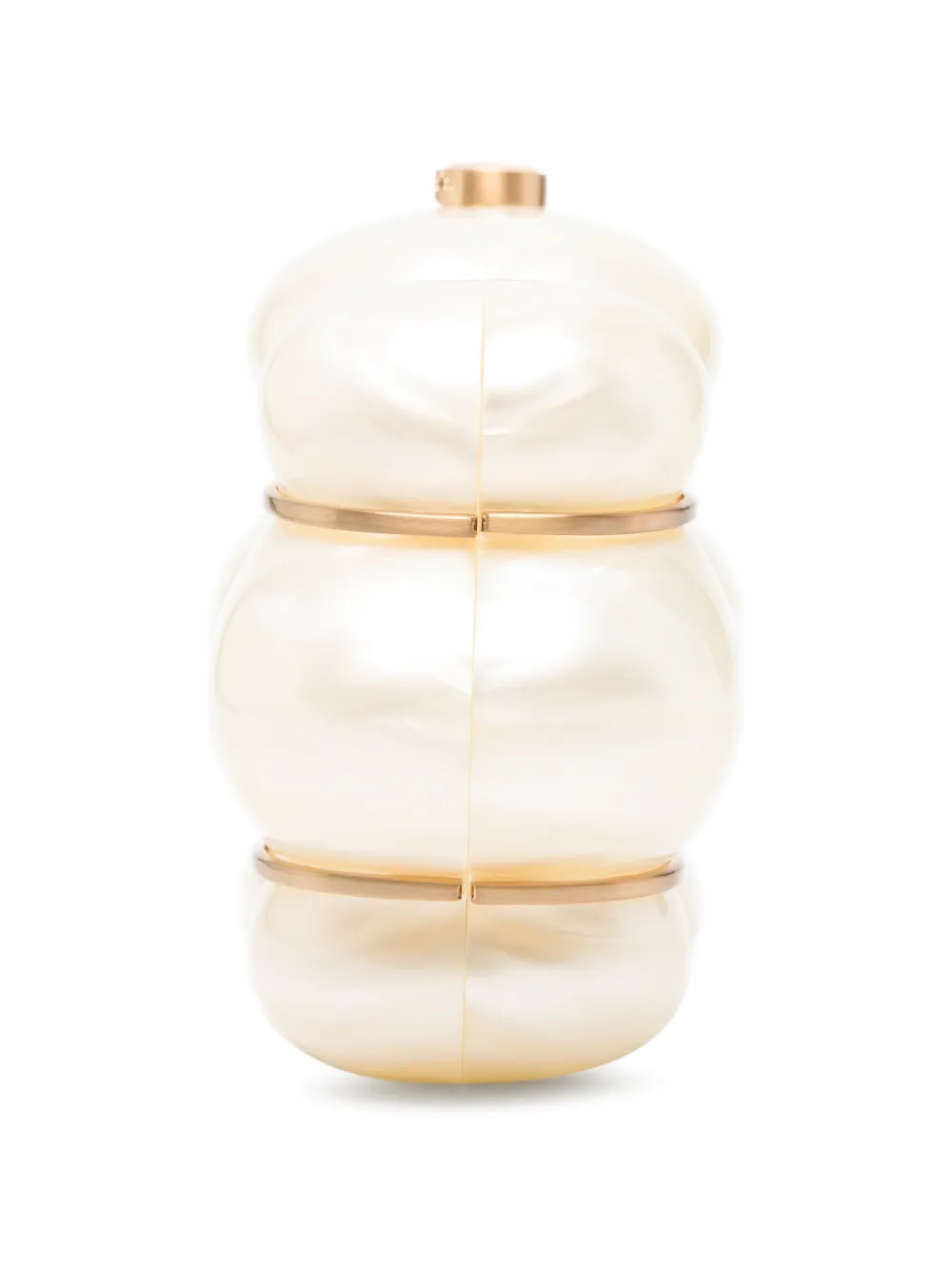 Cult Gaia Bolla clutch met parel-effect Beige