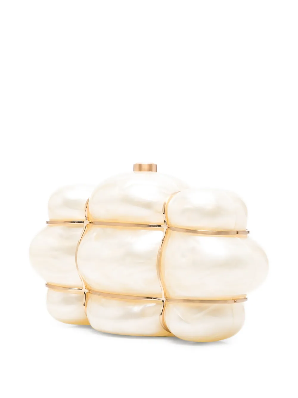 Cult Gaia Bolla clutch met parel-effect Beige