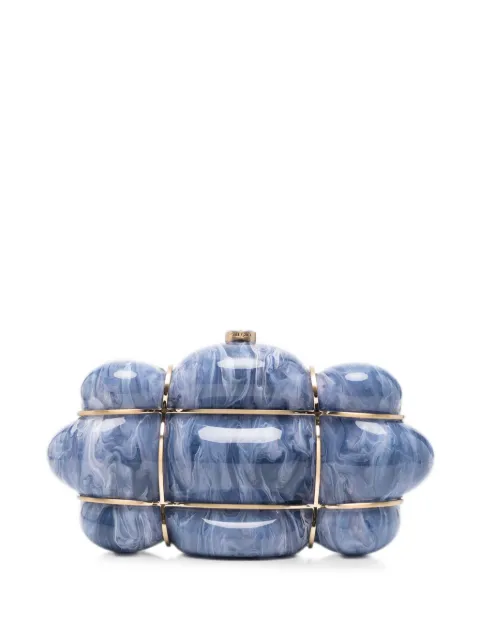 Cult Gaia Bolla marbled clutch bag