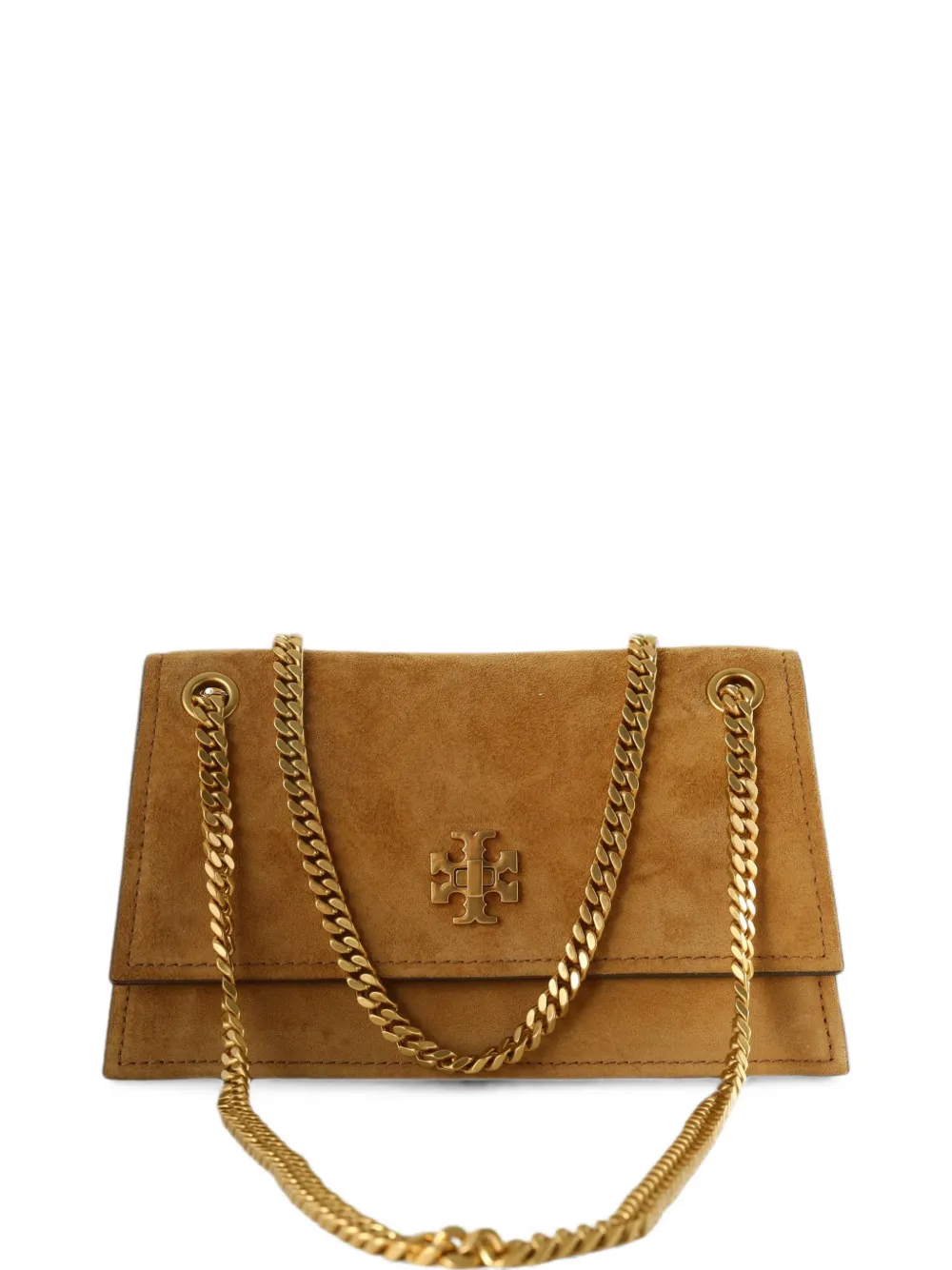 Tory Burch logo-plaque chain-link shoulder bag - Toni neutri