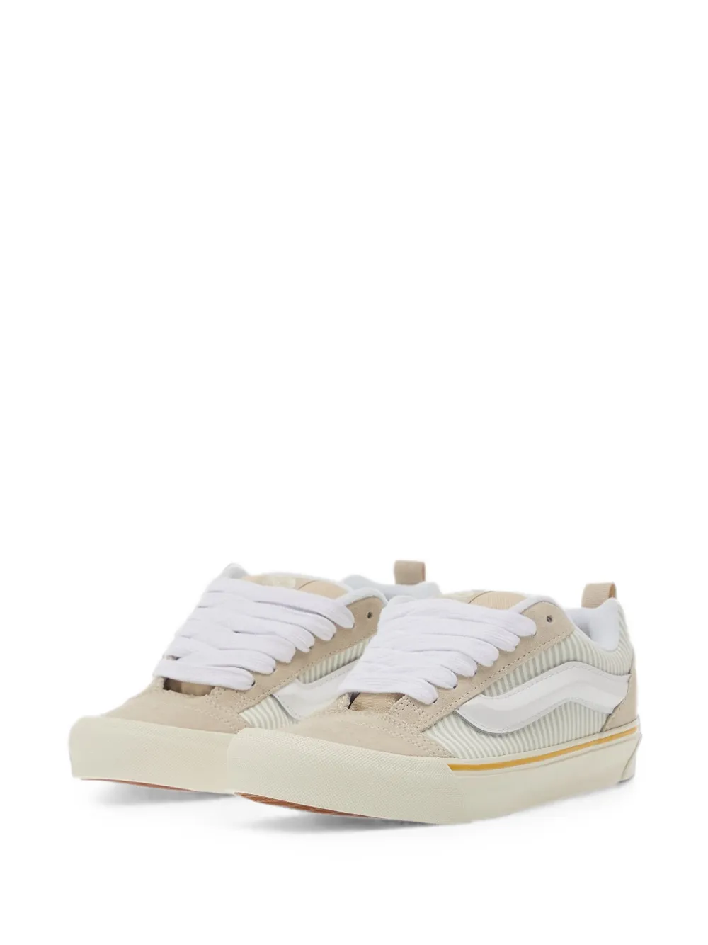 Vans striped low-top sneakers Beige