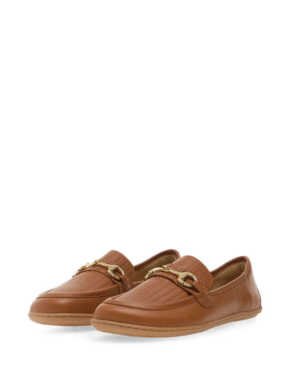 Be Lenka Divella woven-panel horsebit loafers Bruin