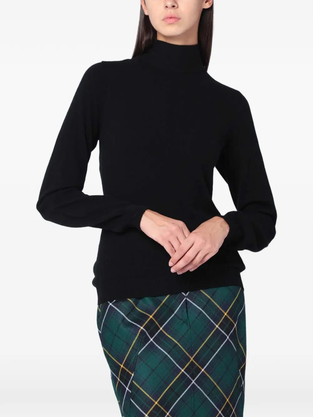 Moschino tie-back roll-neck sweater - Nero