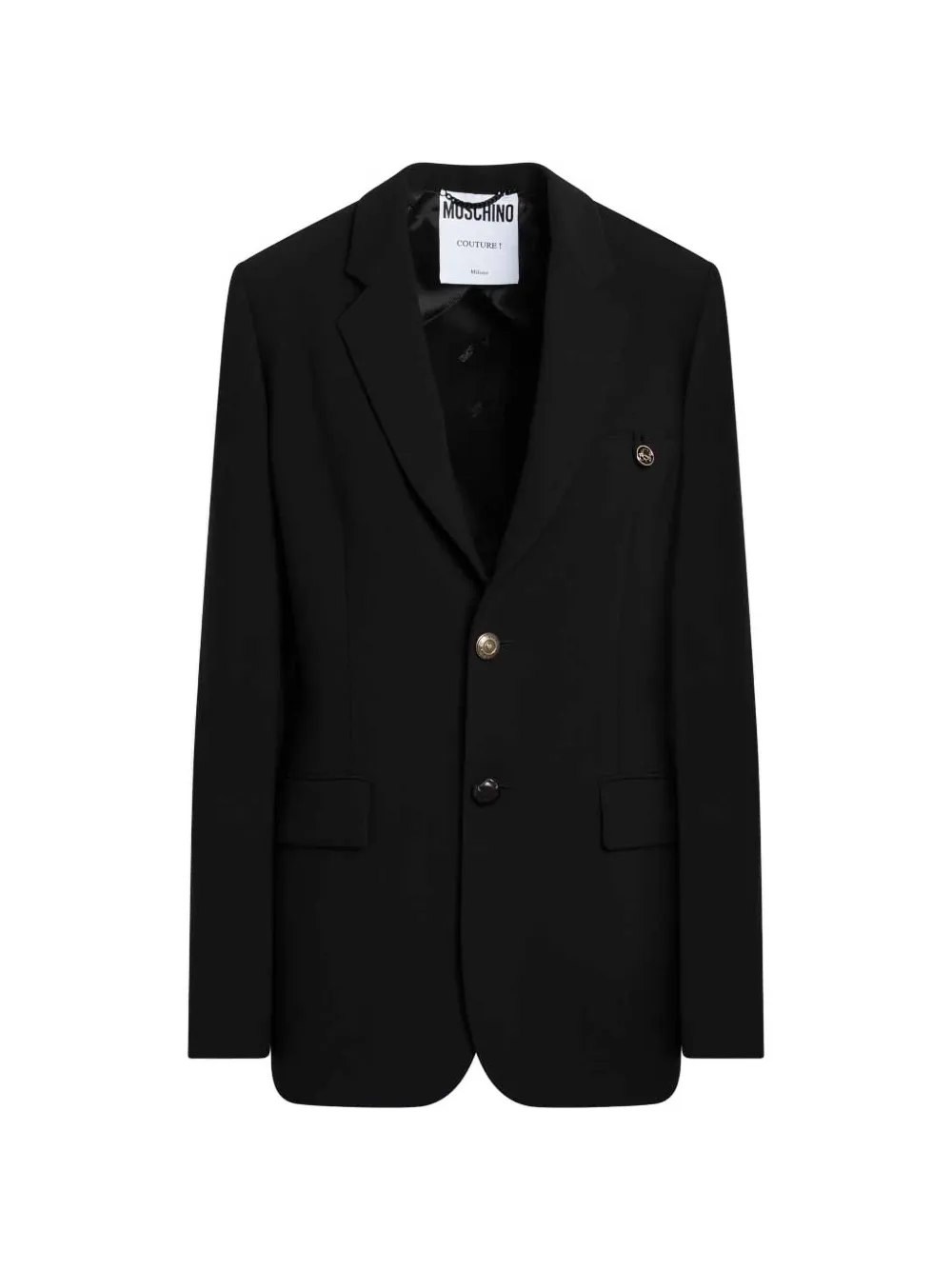 Moschino single-breasted notched-lapel blazer - Schwarz