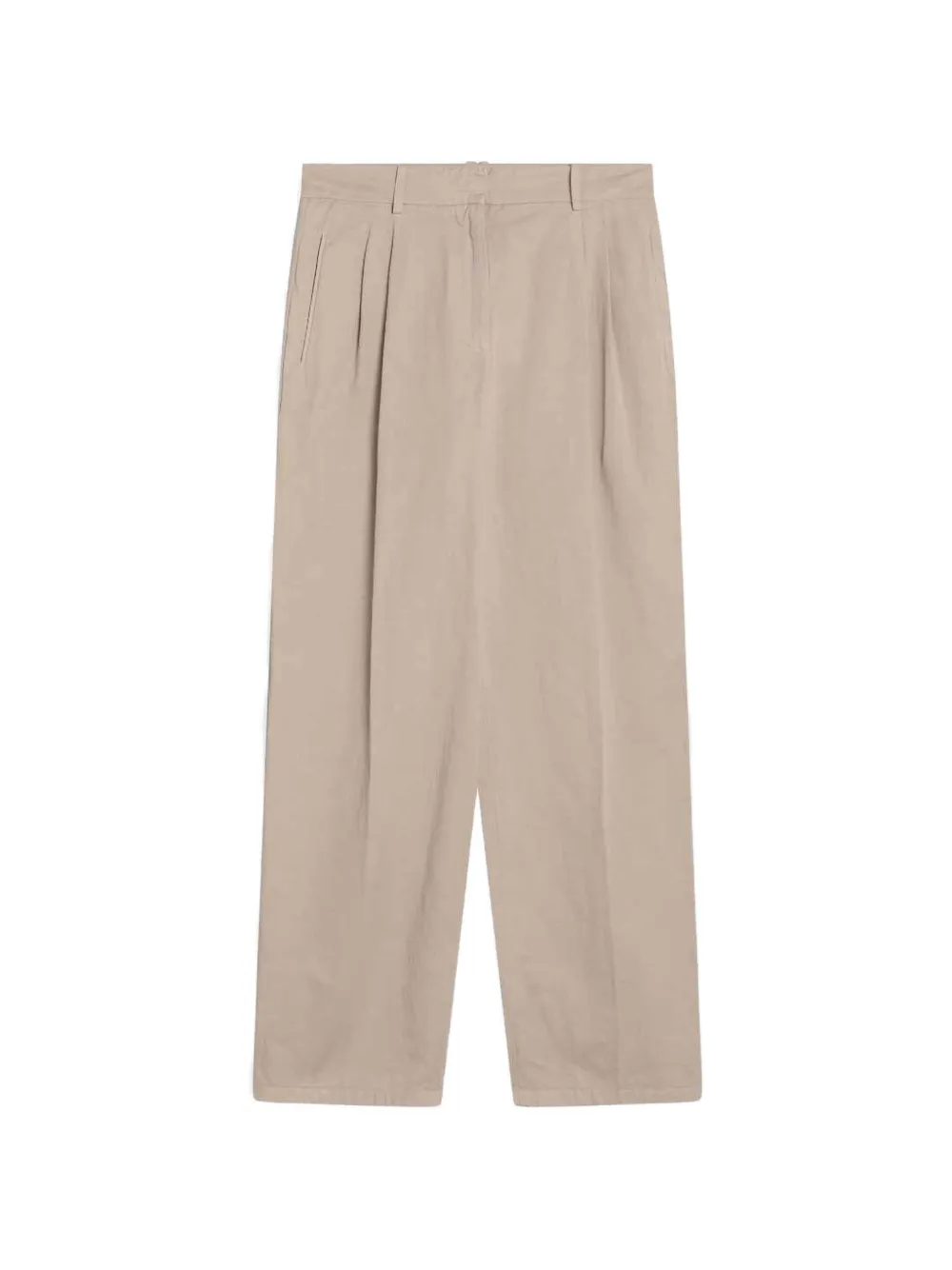 The Row pleated-waistband straight-leg trousers - Toni neutri