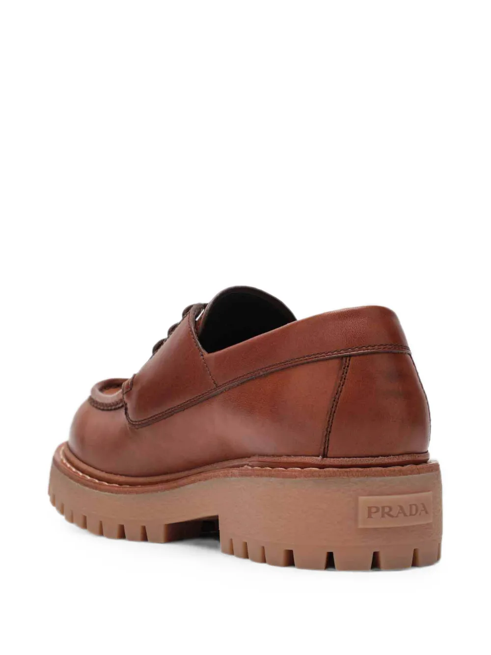 Prada leather lug-sole derby shoes Bruin