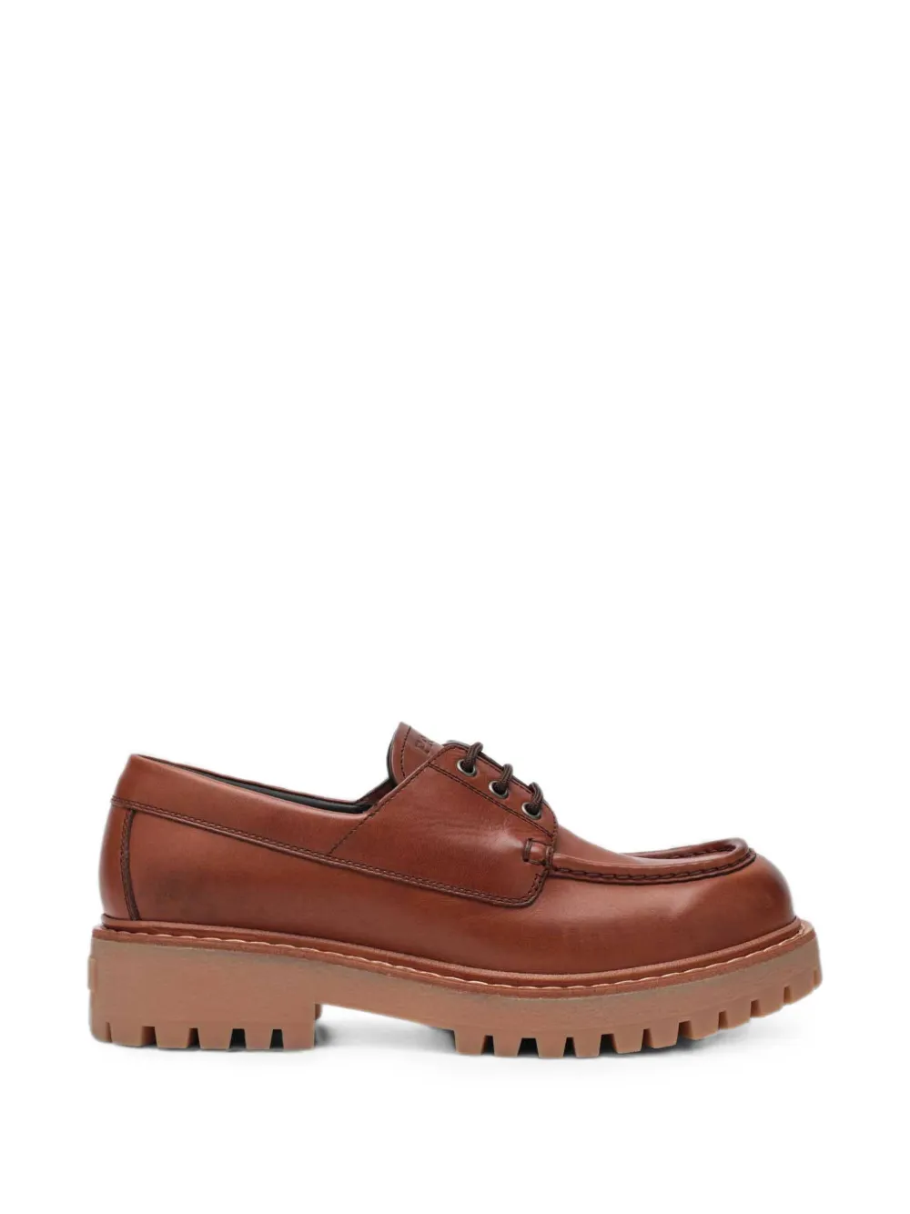 Prada leather lug-sole derby shoes Bruin
