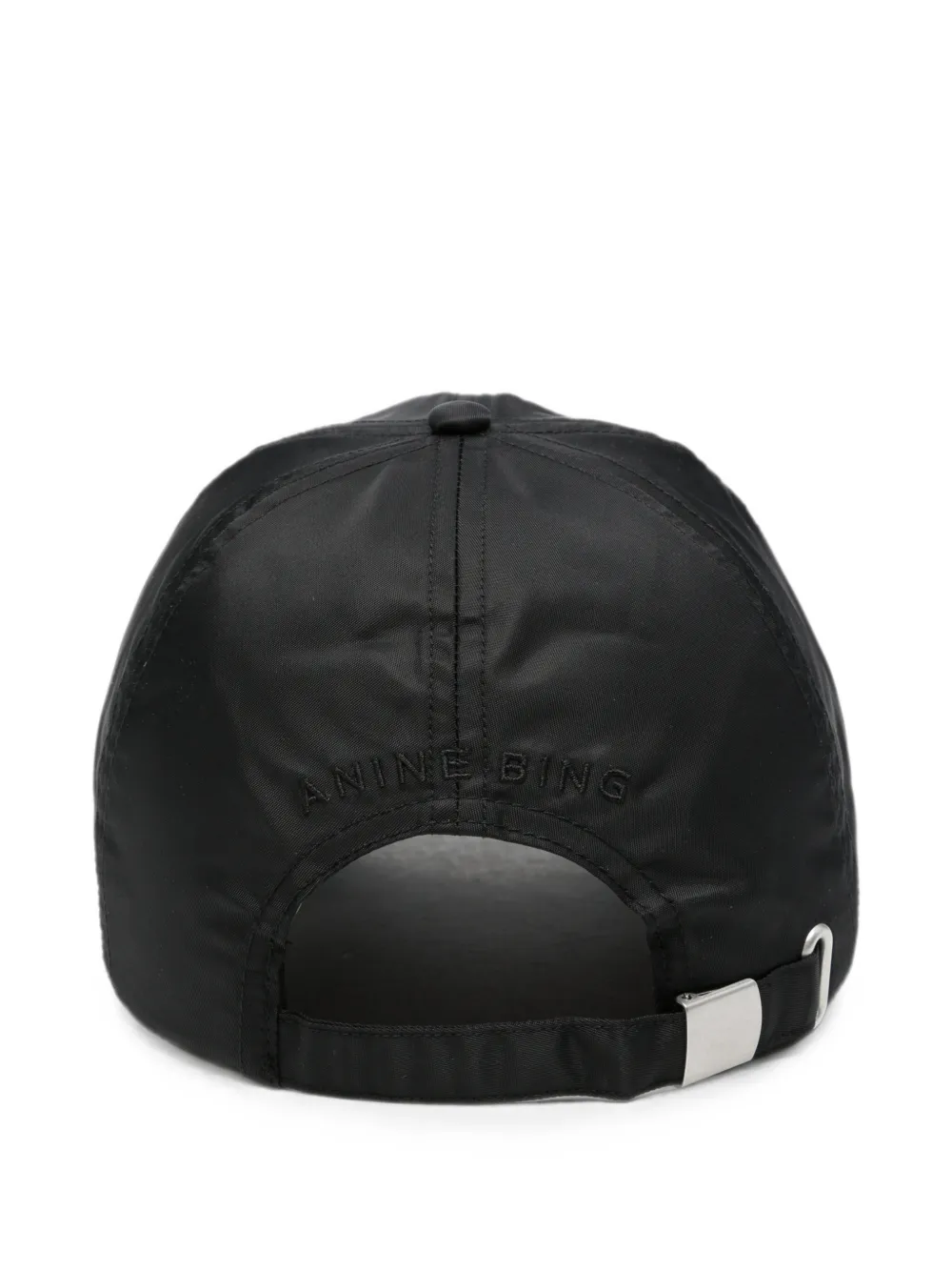 ANINE BING Jeremy honkbalpet met geborduurd monogram Zwart