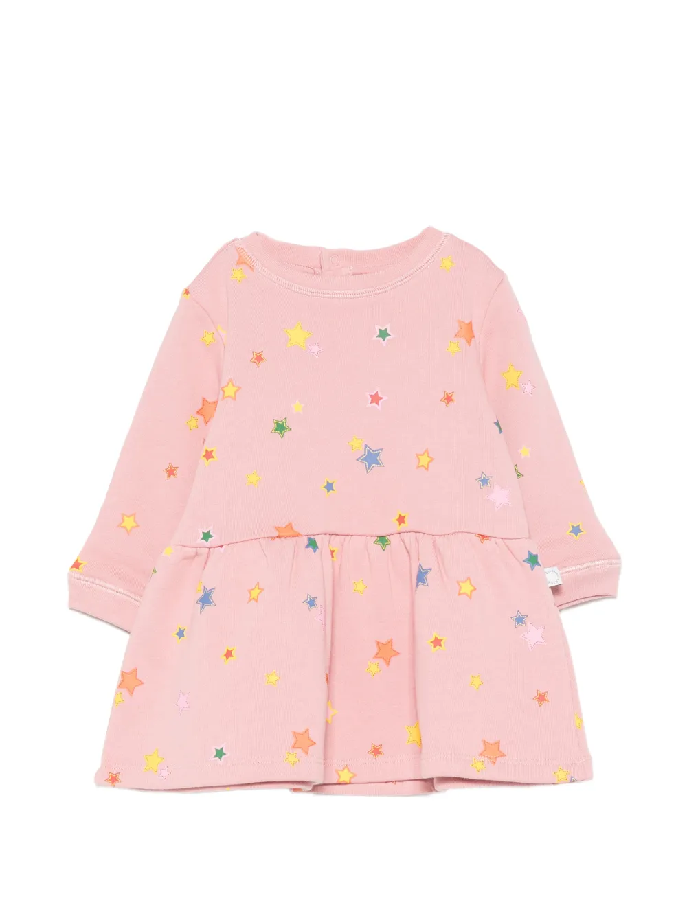 Stella McCartney Kids star-print long-sleeve dress - Rosa