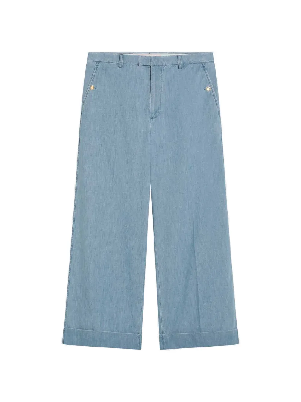 Valentino Garavani cotton wide-leg jeans - Blau