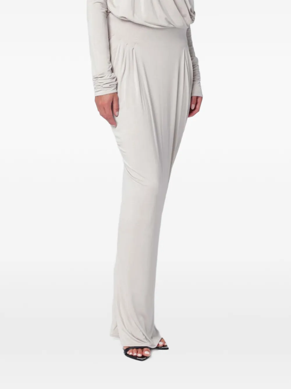 ENTIRE STUDIOS ruched maxi skirt - Toni neutri