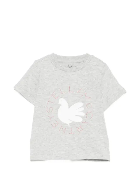 Stella McCartney Kids playera con palomas estampadas