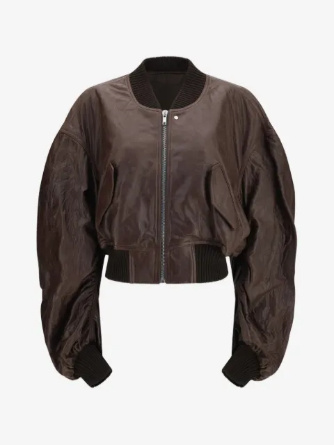 Rick Owens cropped leather jacket