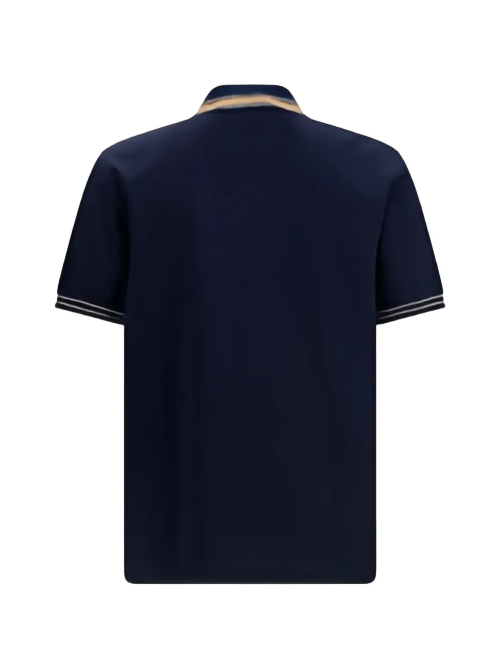 Ferragamo Poloshirt met contrasterende afwerking Blauw