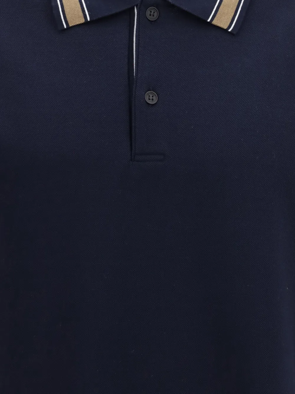 Ferragamo Poloshirt met contrasterende afwerking Blauw