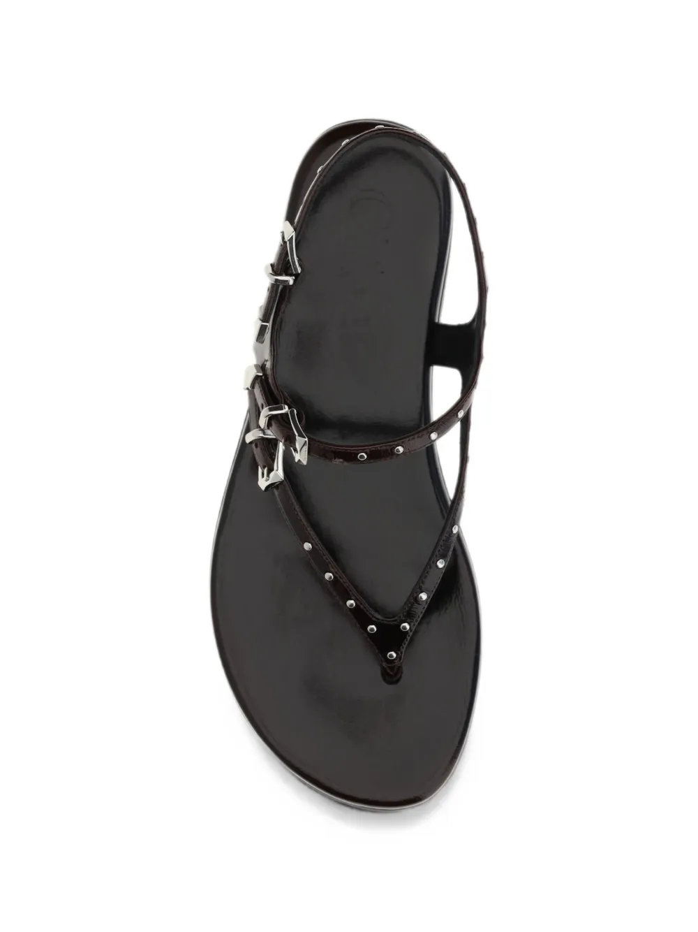 Chloé Susanna studded leather sandals Bruin