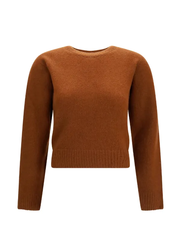 Tom Ford Crew-neck Knitted Sweater in Brown