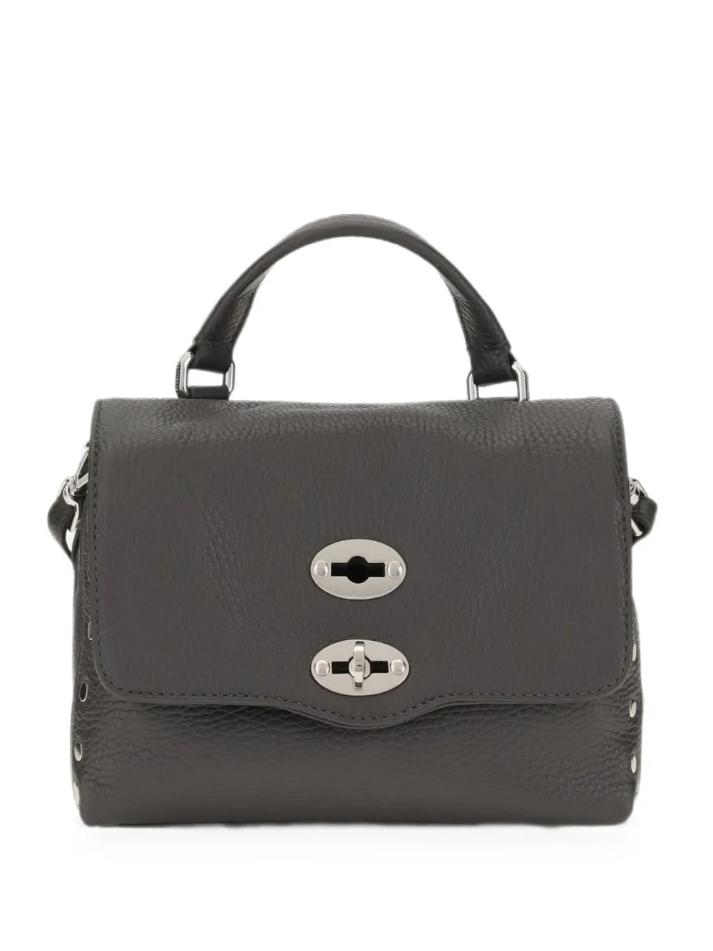 Zanellato Postina Daily studded leather tote bag - Grey
