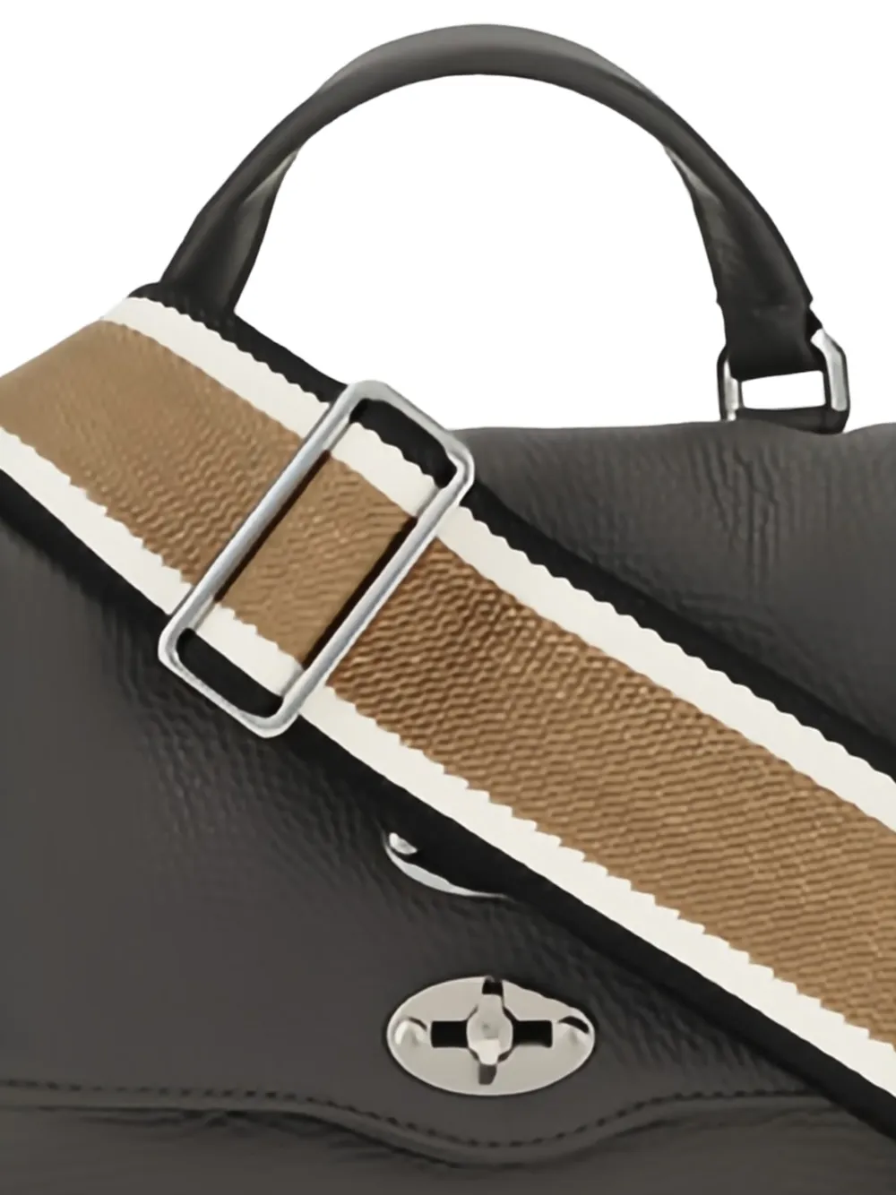 Zanellato Postina Daily leren shopper met studs Grijs