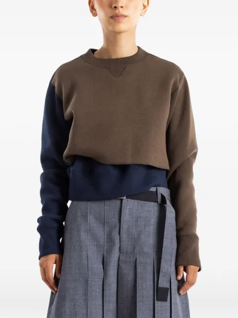 sacai layered sweatshirt