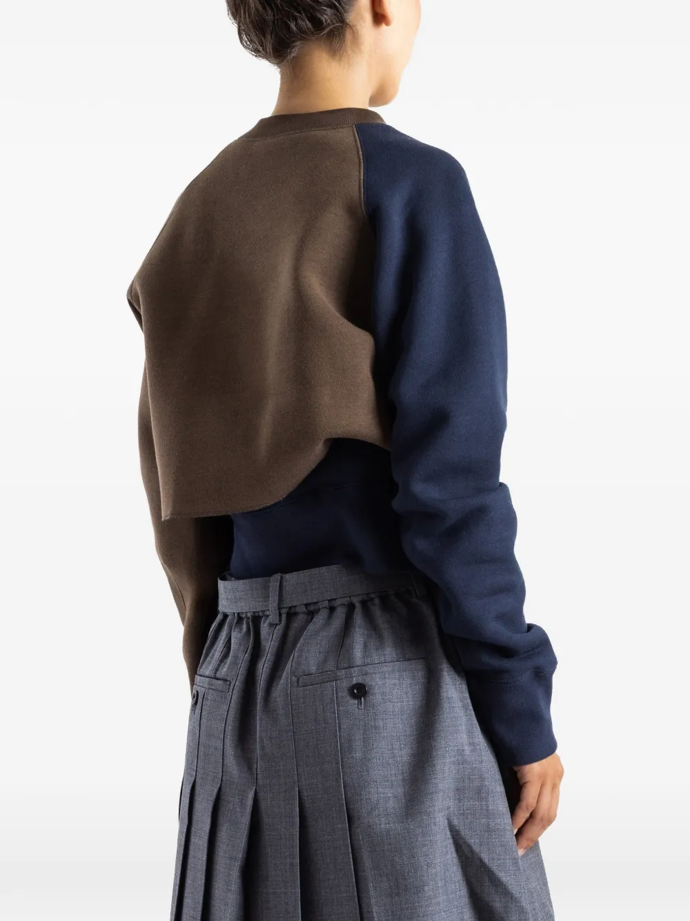 sacai Gelaagde sweater Bruin