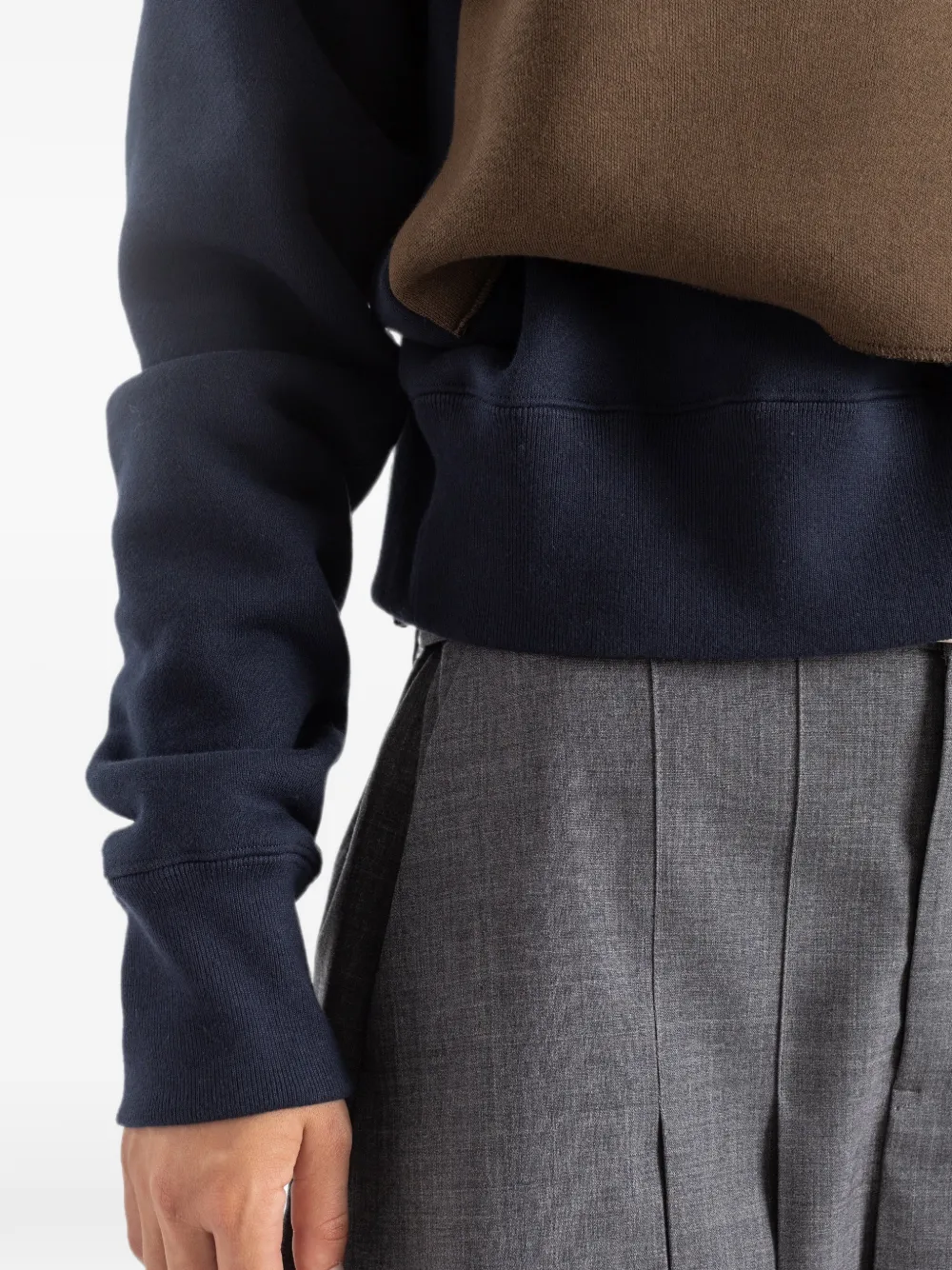 sacai Gelaagde sweater Bruin