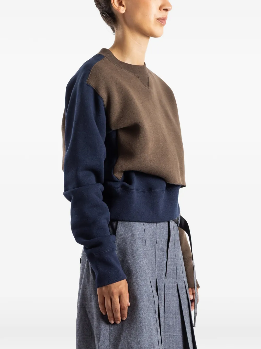 sacai Gelaagde sweater Bruin