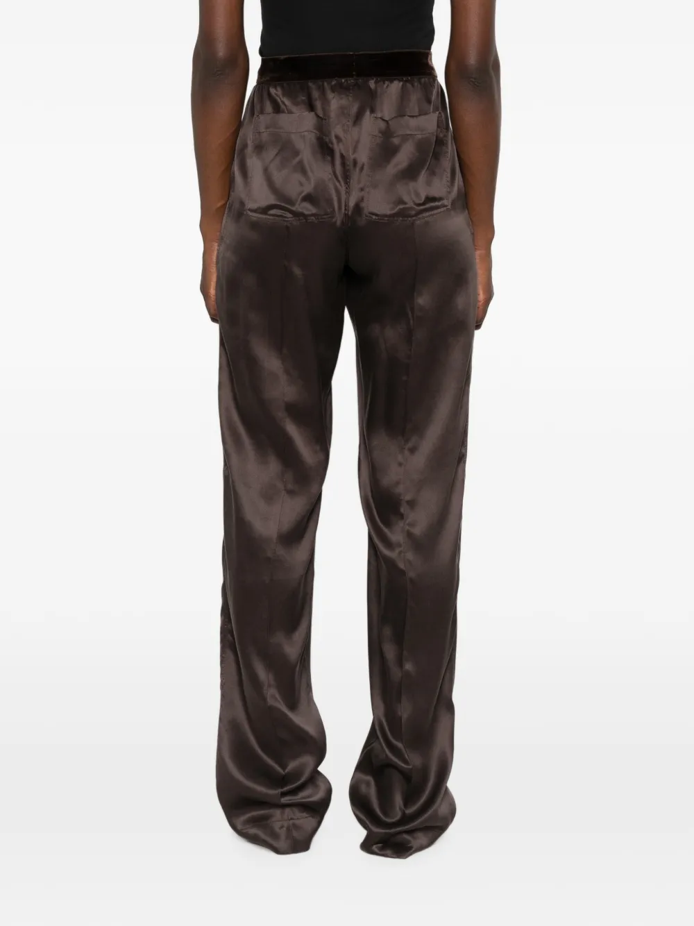TOM FORD Peach-Feel zijden satijnen pyjamabroek Bruin
