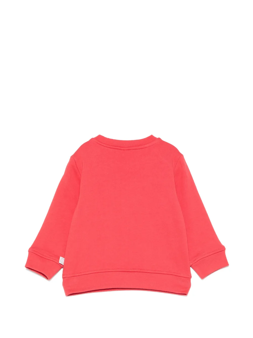 Stella McCartney Kids Sweater met logo-print en duif-patch Rood