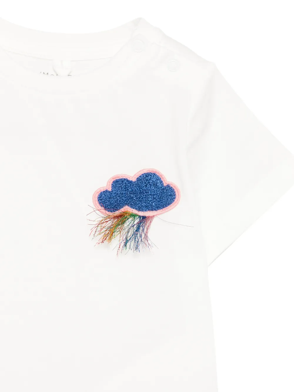 Stella McCartney Kids T-shirt met wolkenpatch Wit