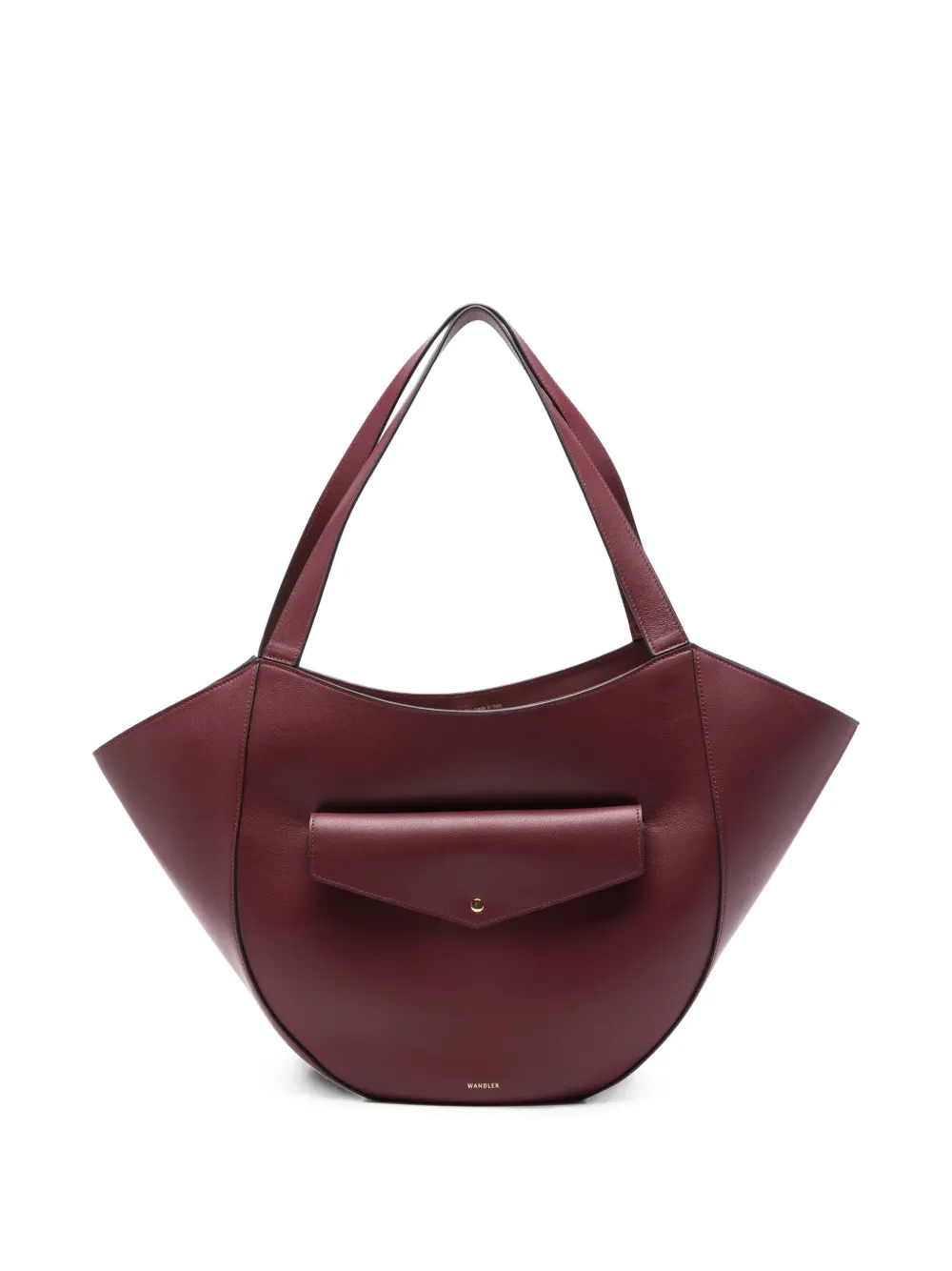 Wandler asymmetric leather tote bag - Red