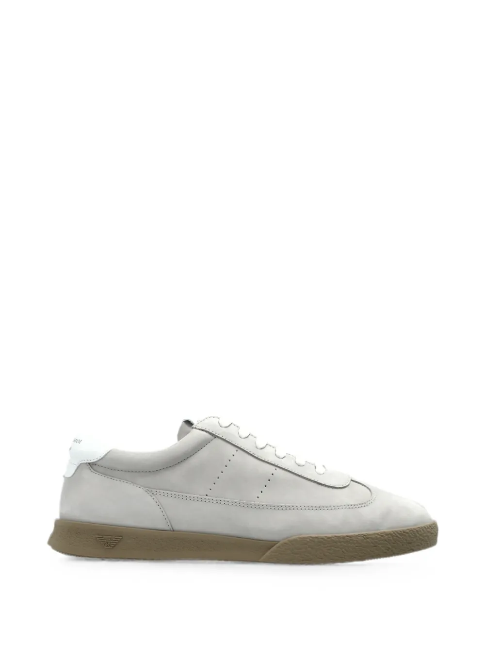 Emporio Armani Suede Leather Sneakers In Multi