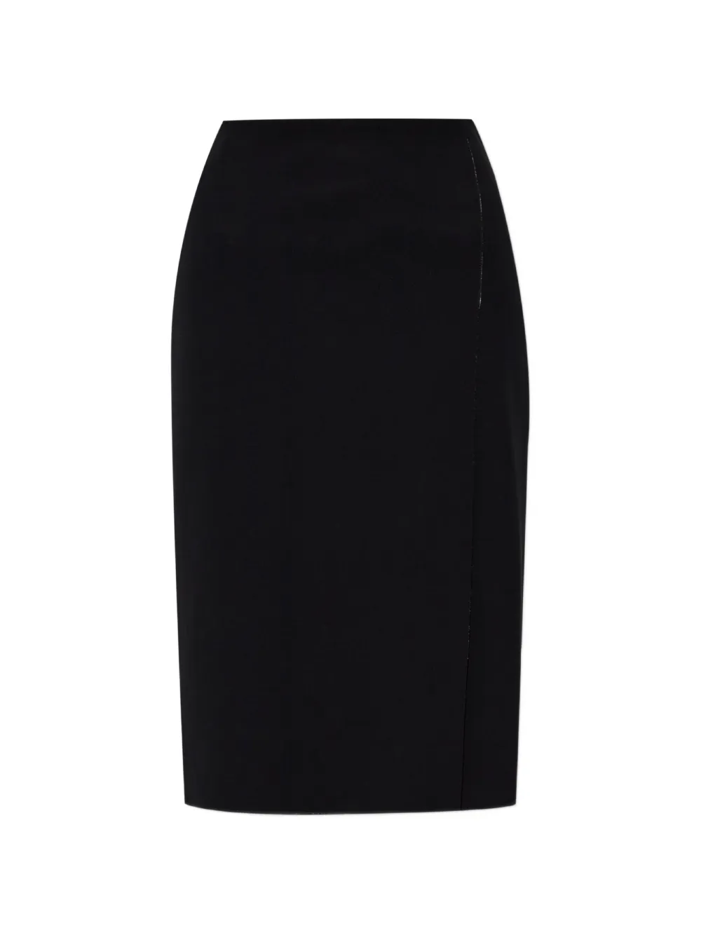Jil Sander Gonna midi con orlo a vivo - Nero