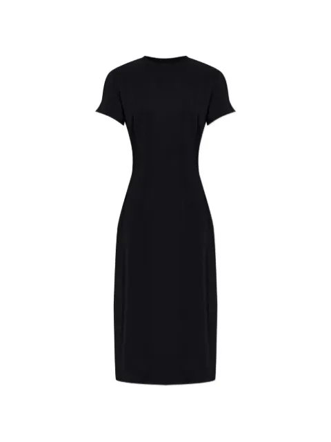 Jil Sander vestido midi Cady manga corta con cierre
