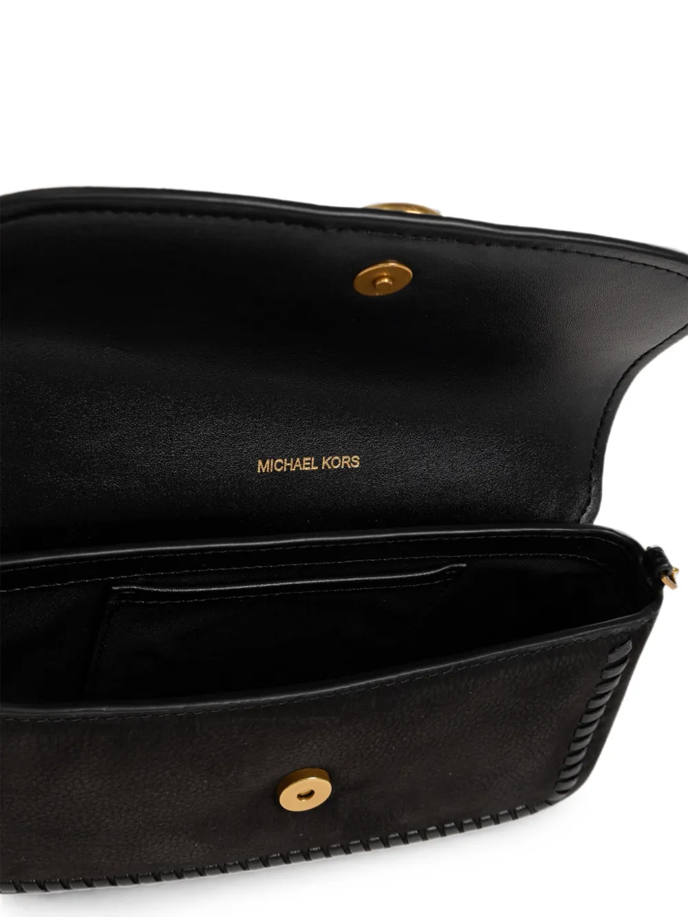Michael Kors Nolita leren schoudertas Zwart