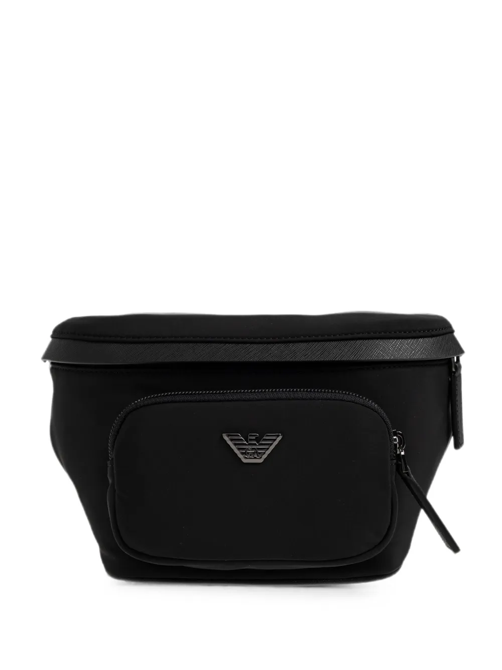 Emporio Armani logo-plaque belt bag - Nero